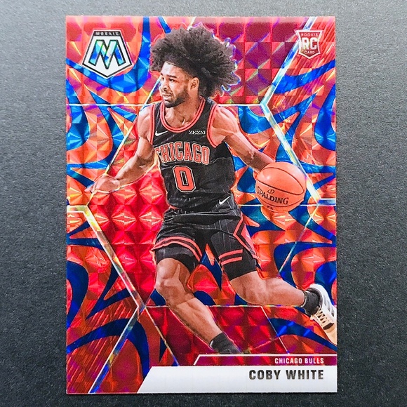 Coby White RC - 2019-20 Panini Mosaic Mosaic Blue Reactive #211 - Picture 1 of 2
